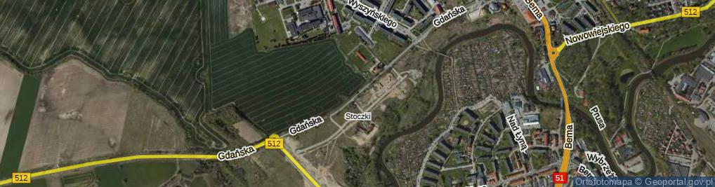 Zdjęcie satelitarne Gdańska ul.