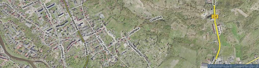 Zdjęcie satelitarne Gdańska ul.