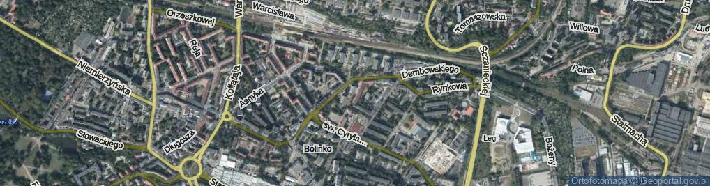 Zdjęcie satelitarne Gdyńska ul.