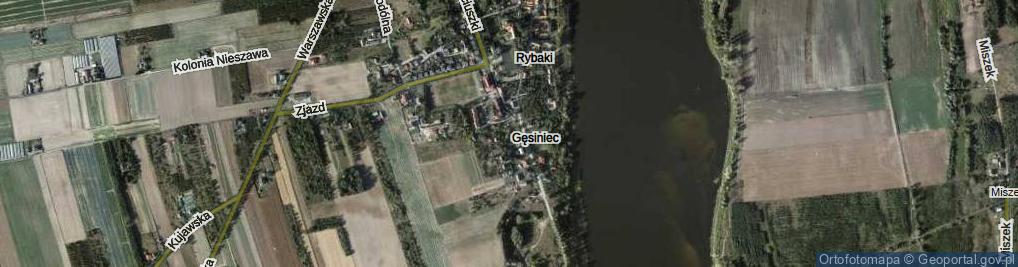 Zdjęcie satelitarne Gęsiniec ul.