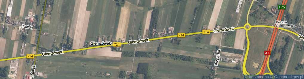 Zdjęcie satelitarne Giemzówek ul.