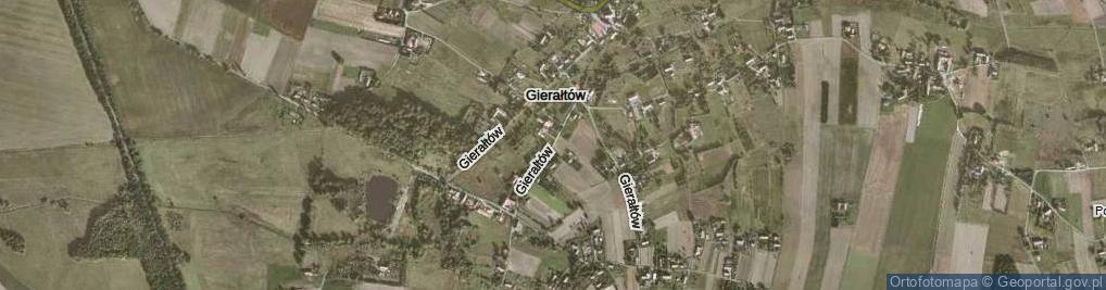 Zdjęcie satelitarne Gierałtów ul.