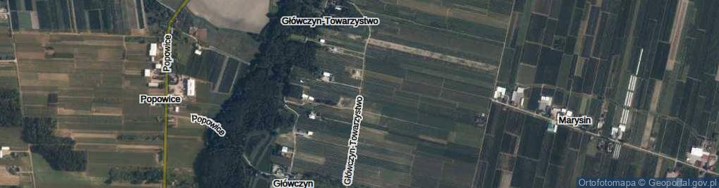 Zdjęcie satelitarne Główczyn-Towarzystwo ul.
