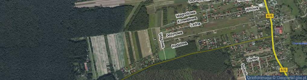 Zdjęcie satelitarne Głogowa ul.