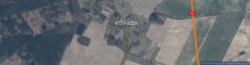 Zdjęcie satelitarne Golica ul.