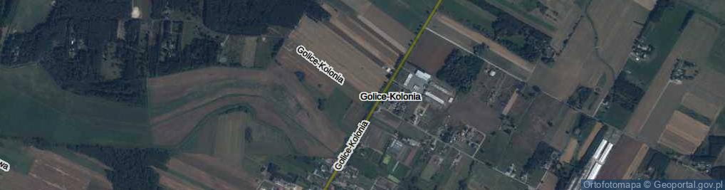 Zdjęcie satelitarne Golice-Kolonia ul.