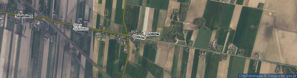 Zdjęcie satelitarne Golków ul.