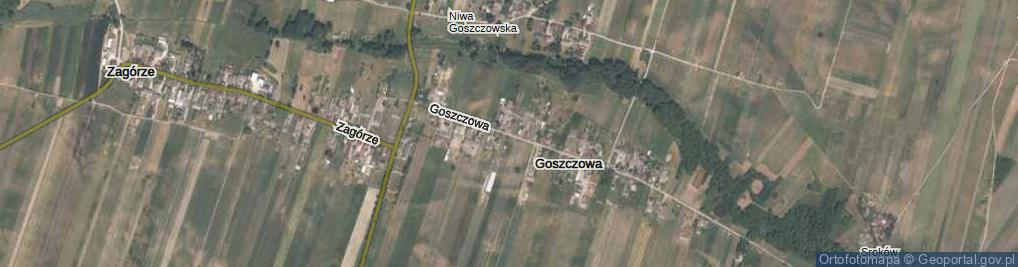 Zdjęcie satelitarne Goszczowa ul.