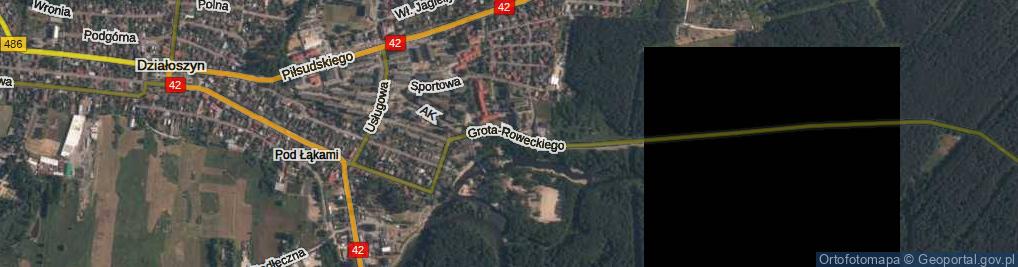 Zdjęcie satelitarne Grota-Roweckiego Stefana, gen. ul.