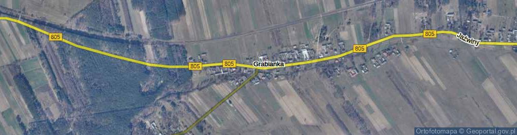 Zdjęcie satelitarne Grabianka ul.