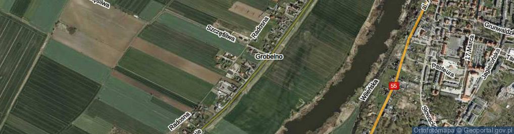 Zdjęcie satelitarne Grobelno ul.