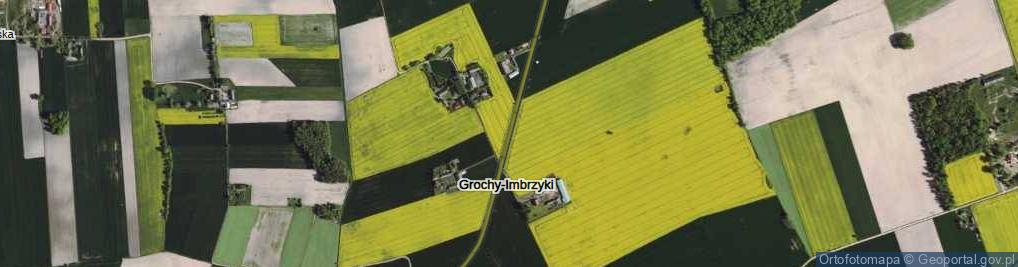 Zdjęcie satelitarne Grochy-Imbrzyki ul.