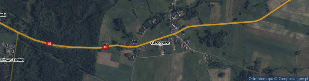 Zdjęcie satelitarne Grzegorze ul.