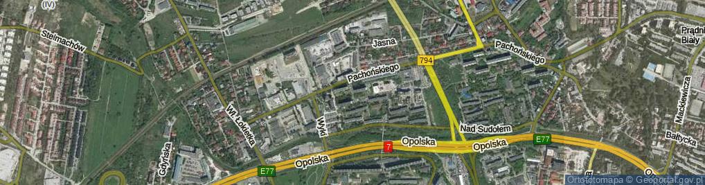 Zdjęcie satelitarne Grochowiaka Stanisława ul.