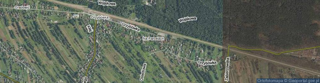 Zdjęcie satelitarne Grzybówka ul.