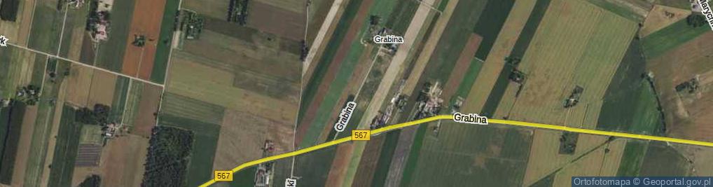 Zdjęcie satelitarne Grabina ul.