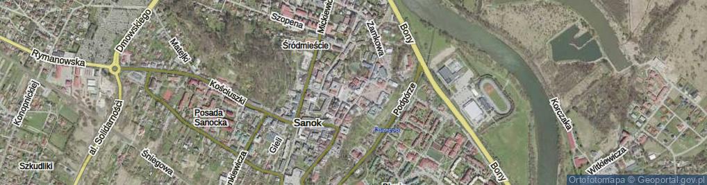 Zdjęcie satelitarne Grodka ul.