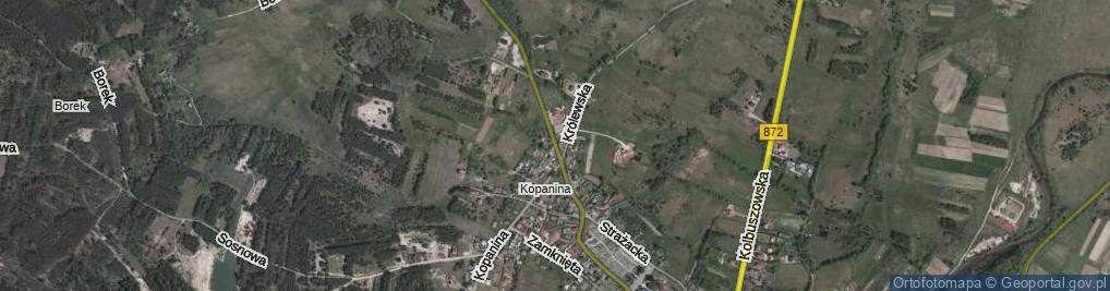 Zdjęcie satelitarne Grębowska ul.