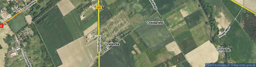 Zdjęcie satelitarne Grabionka ul.