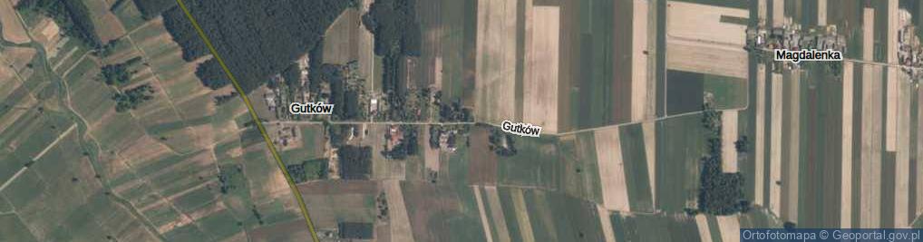 Zdjęcie satelitarne Gutków ul.