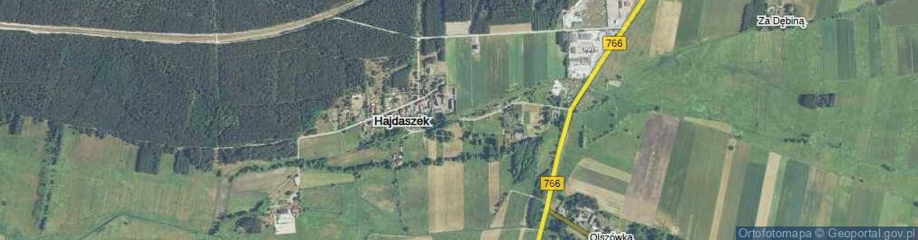Zdjęcie satelitarne Hajdaszek ul.