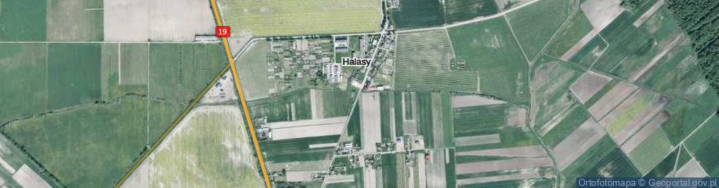 Zdjęcie satelitarne Halasy ul.