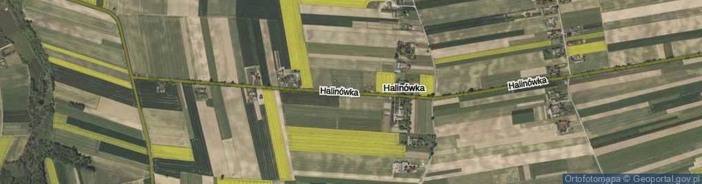 Zdjęcie satelitarne Halinówka ul.