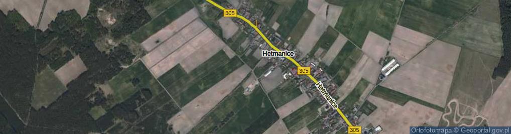 Zdjęcie satelitarne Hetmanice ul.