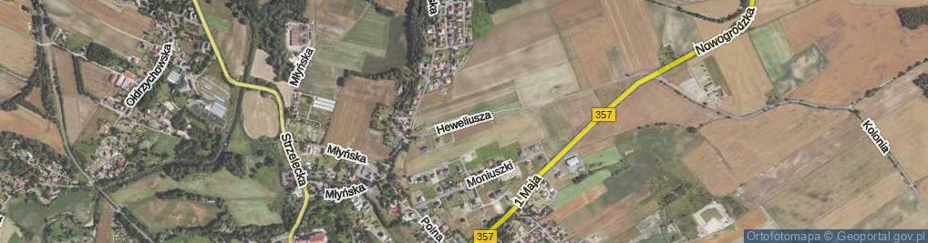 Zdjęcie satelitarne Heweliusza Jana ul.