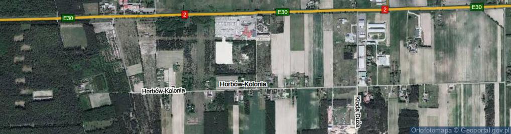 Zdjęcie satelitarne Horbów-Kolonia ul.