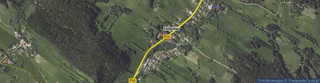 Zdjęcie satelitarne Hoszów ul.