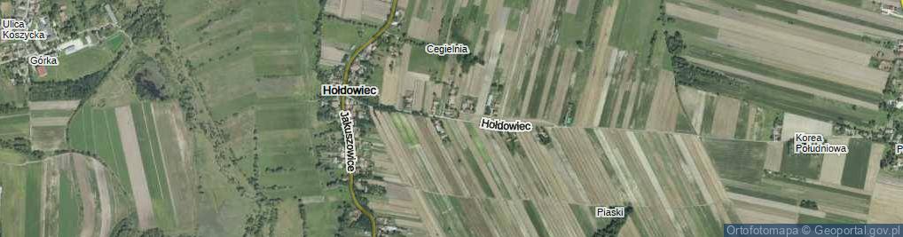 Zdjęcie satelitarne Hołdowiec ul.