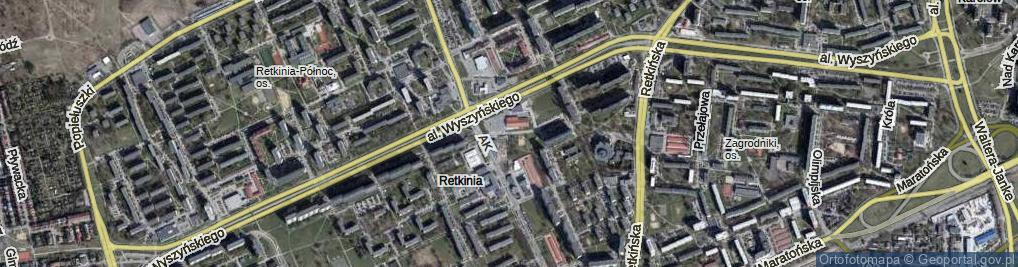 Zdjęcie satelitarne Hokejowa ul.