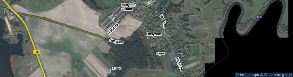 Zdjęcie satelitarne Husynne ul.