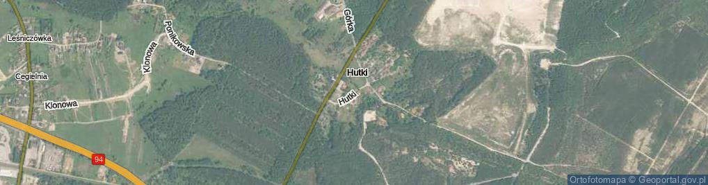 Zdjęcie satelitarne Hutki ul.