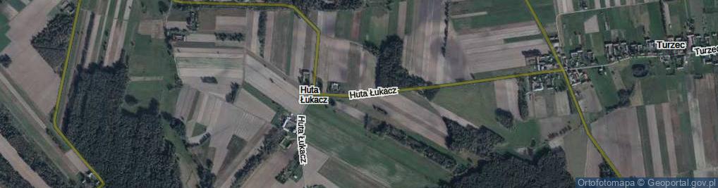 Zdjęcie satelitarne Huta Łukacz ul.