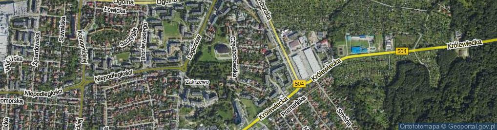 Zdjęcie satelitarne Iławska ul.