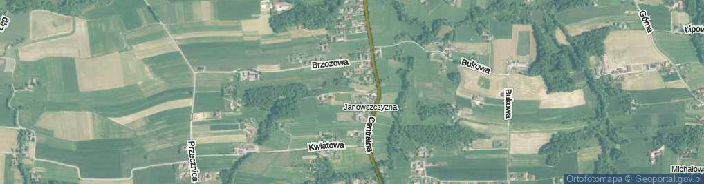 Zdjęcie satelitarne Janowszczyzna ul.