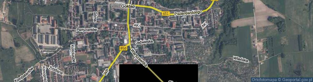 Zdjęcie satelitarne Jaćwieska ul.
