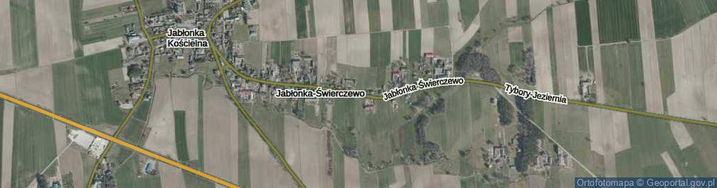 Zdjęcie satelitarne Jabłonka-Świerczewo ul.
