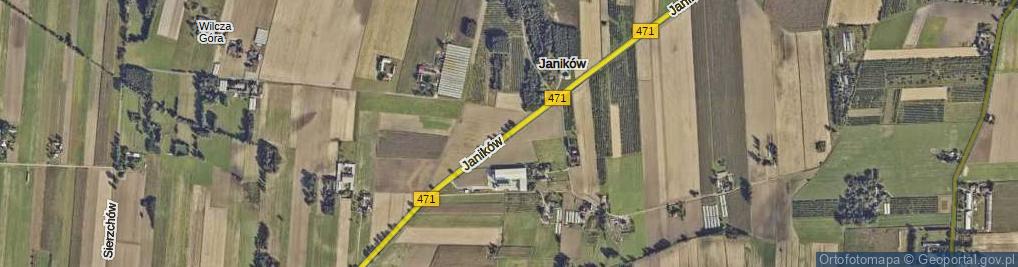 Zdjęcie satelitarne Janików ul.