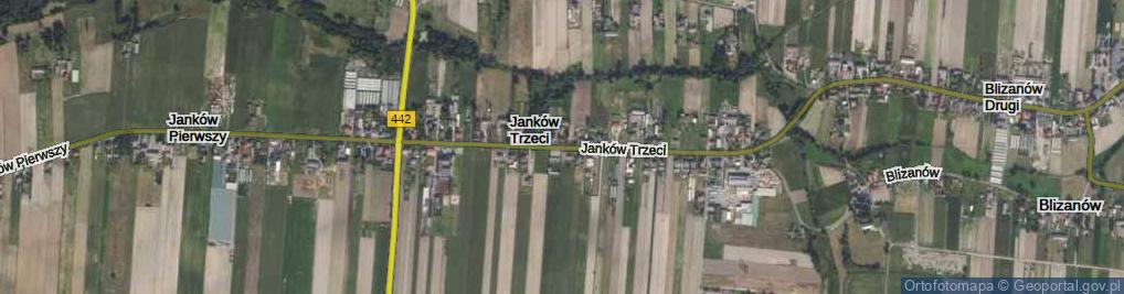 Zdjęcie satelitarne Janków Trzeci ul.