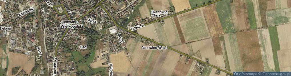 Zdjęcie satelitarne Janowiec-Wieś ul.