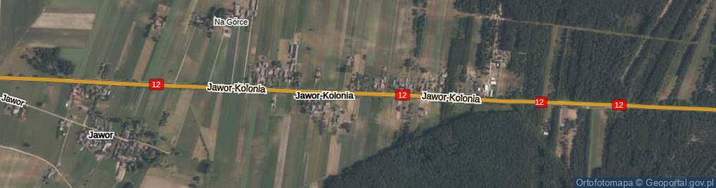 Zdjęcie satelitarne Jawor-Kolonia ul.