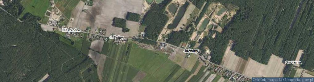 Zdjęcie satelitarne Jaźwiny ul.
