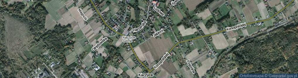 Zdjęcie satelitarne Jabłoni ul.