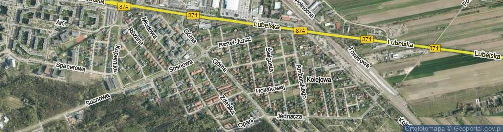 Zdjęcie satelitarne Jakubickiego Stanisława ul.