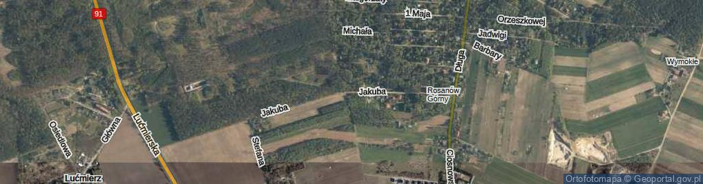 Zdjęcie satelitarne Jakuba ul.