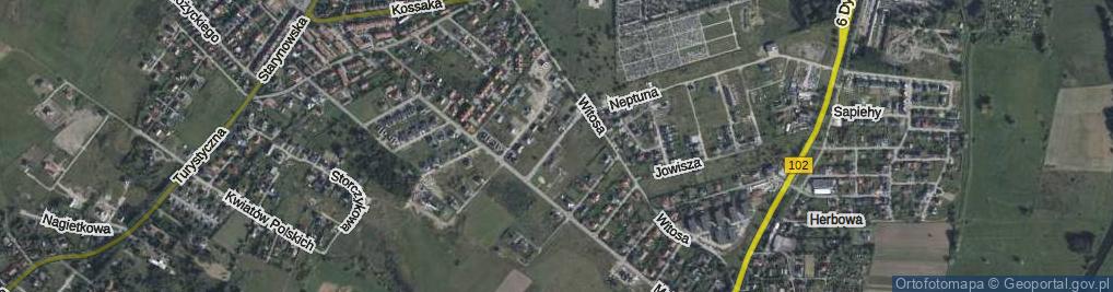 Zdjęcie satelitarne Jabłoniowa ul.