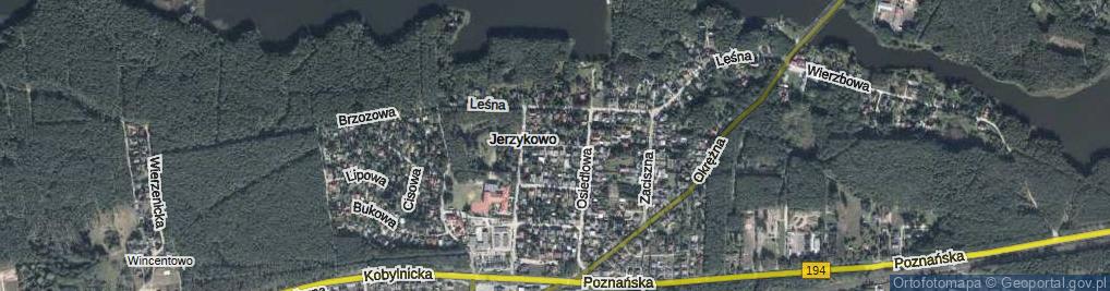 Zdjęcie satelitarne Jeziorna ul.